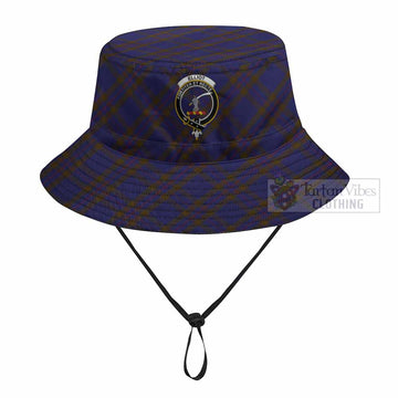 Elliot Tartan Fishing Hat with Family Crest