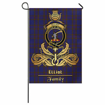 Elliot Tartan Garden Flag with Highland Thistle Cherish Family Crest Style