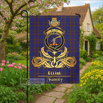Elliot Tartan Garden Flag with Highland Thistle Cherish Family Crest Style