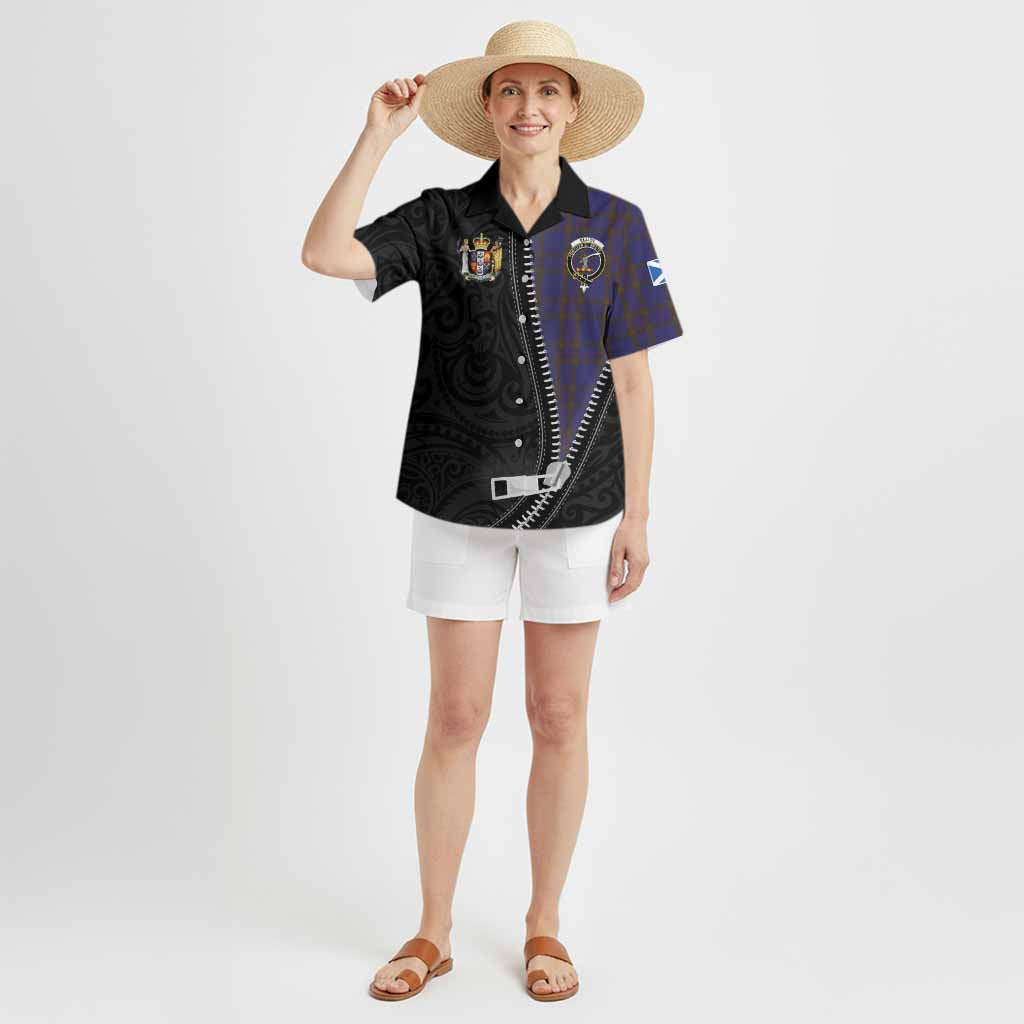 Elliot Tartan Hawaiian Shirt New Zealand Pattern Unique Zipper Stylized