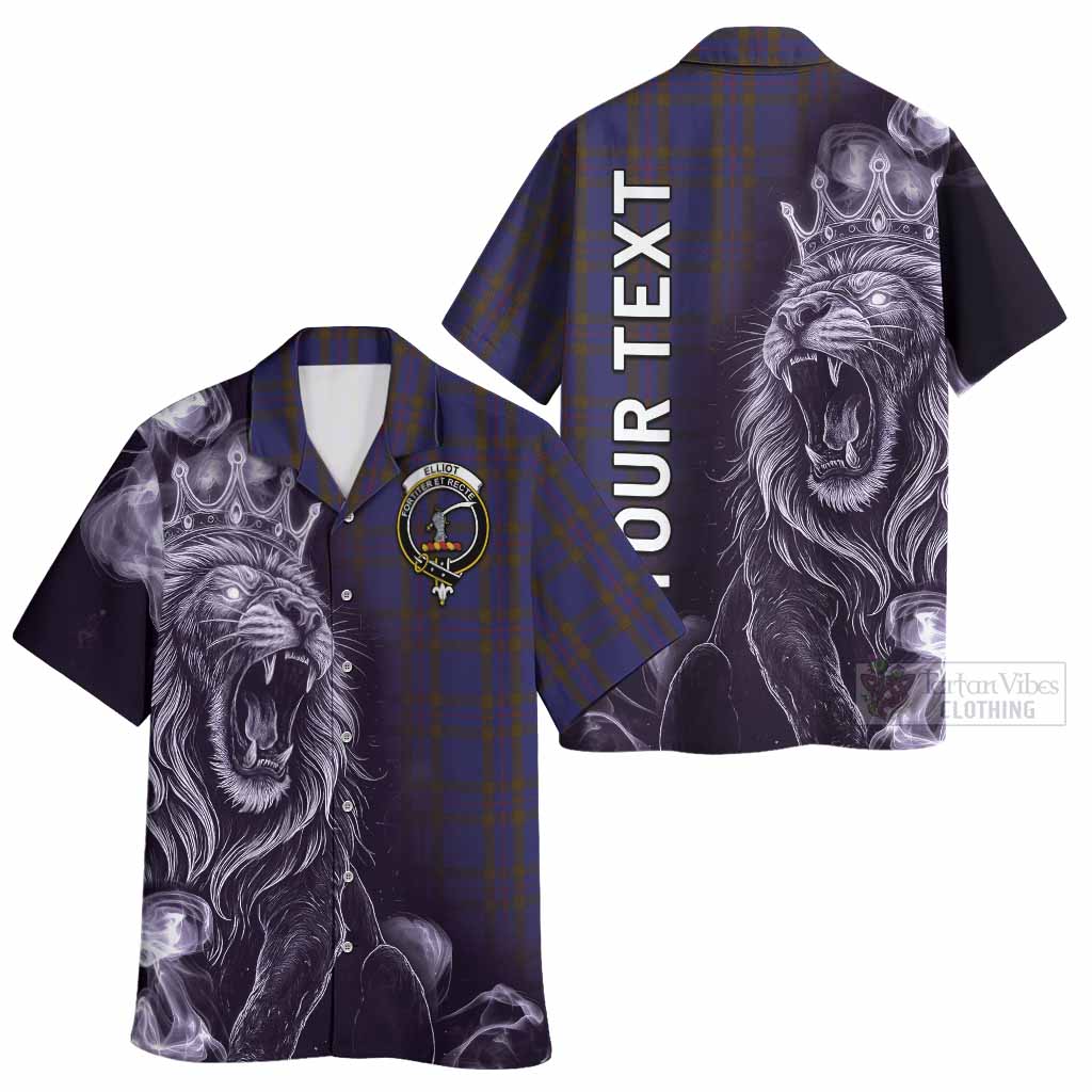 Elliot Tartan Hawaiian Shirt Roaring Lion Heritage