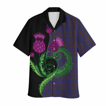 Elliot Tartan Hawaiian Shirt Traditional Scottish Thistle