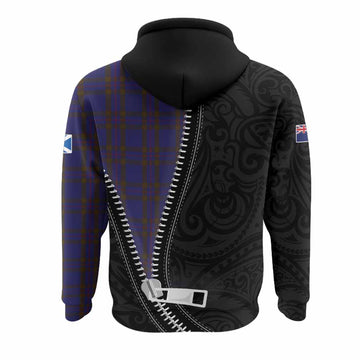 Elliot Tartan Hoodie New Zealand Pattern Unique Zipper Stylized