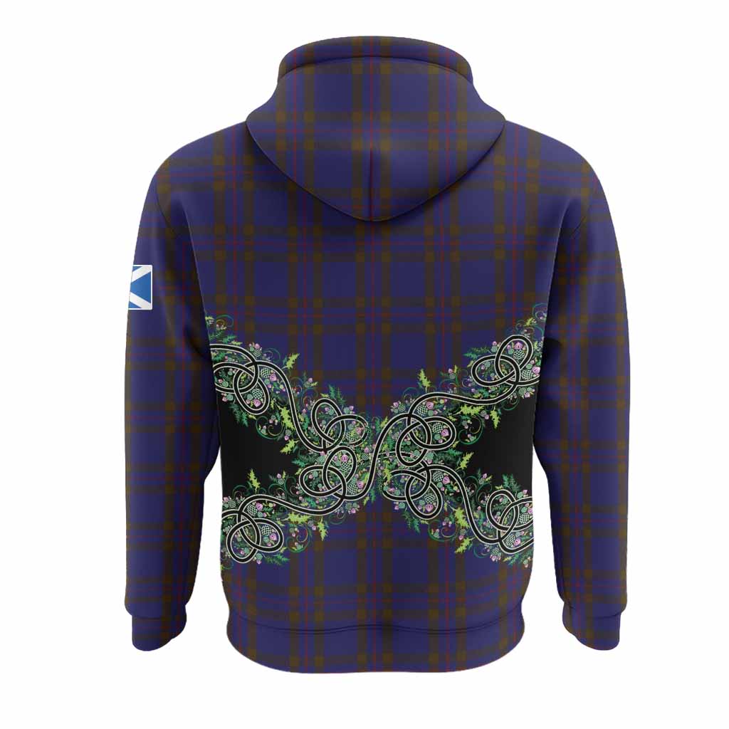 Elliot Tartan Hoodie Thistle Scottish Spirit