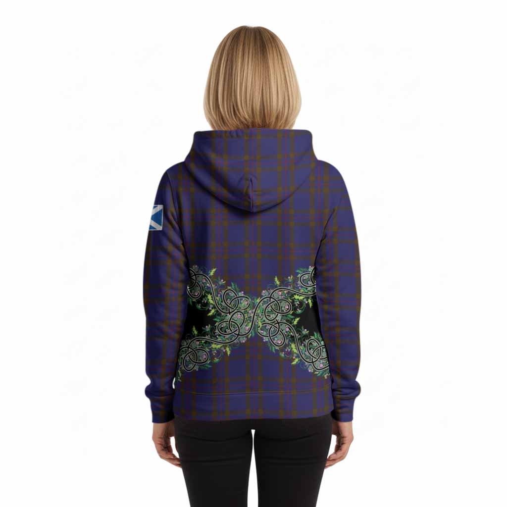 Elliot Tartan Hoodie Thistle Scottish Spirit