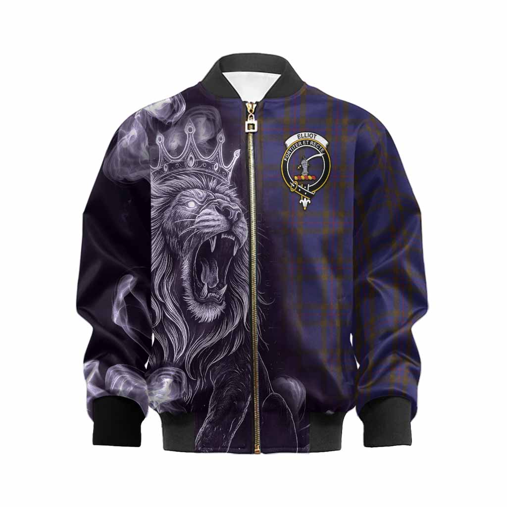 Elliot Tartan Kid Bomber Jacket Roaring Lion Heritage
