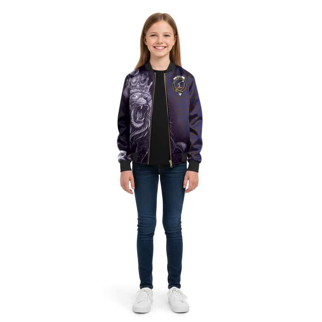 Elliot Tartan Kid Bomber Jacket Roaring Lion Heritage