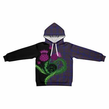 Elliot Tartan Kid Hoodie Traditional Scottish Thistle