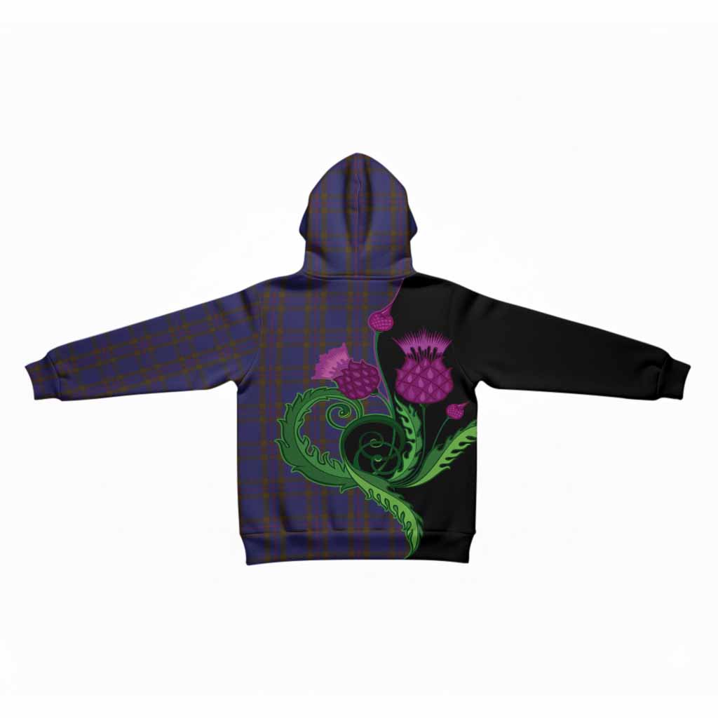 Elliot Tartan Kid Hoodie Traditional Scottish Thistle
