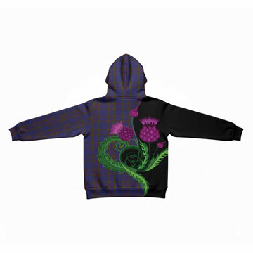 Elliot Tartan Kid Hoodie Traditional Scottish Thistle