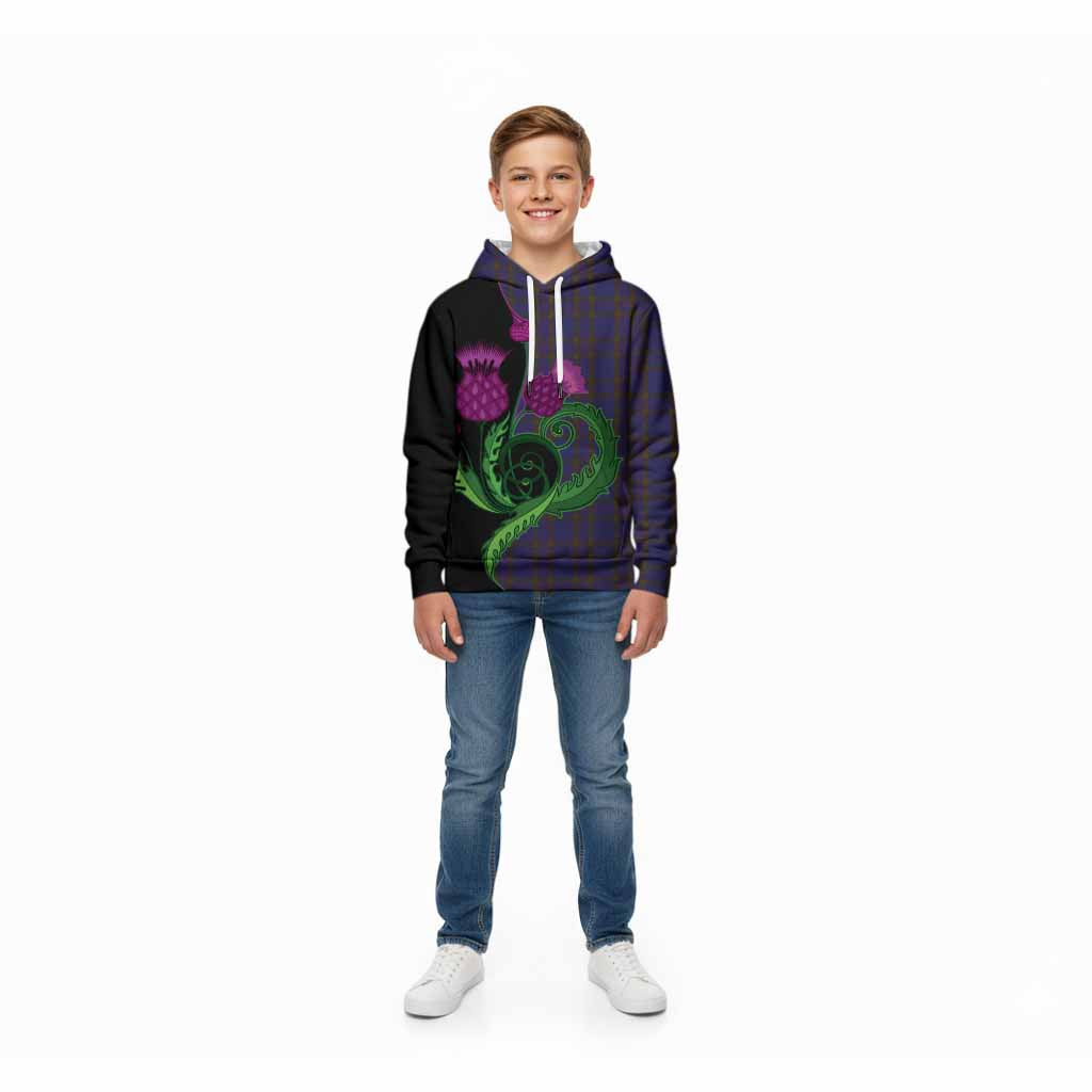 Elliot Tartan Kid Hoodie Traditional Scottish Thistle