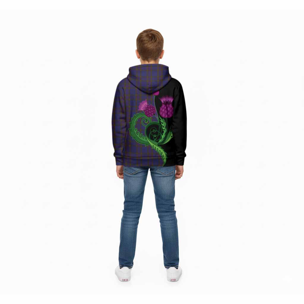 Elliot Tartan Kid Hoodie Traditional Scottish Thistle