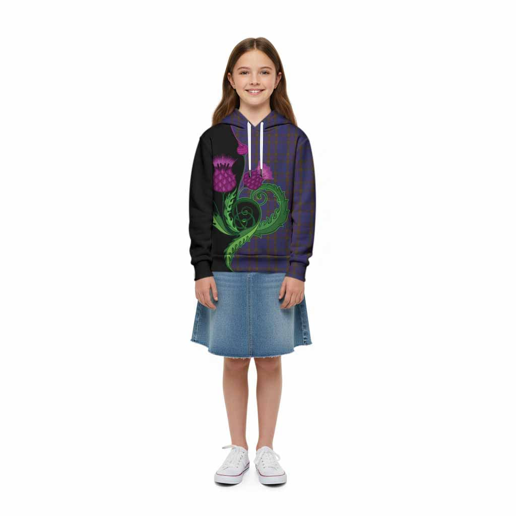 Elliot Tartan Kid Hoodie Traditional Scottish Thistle