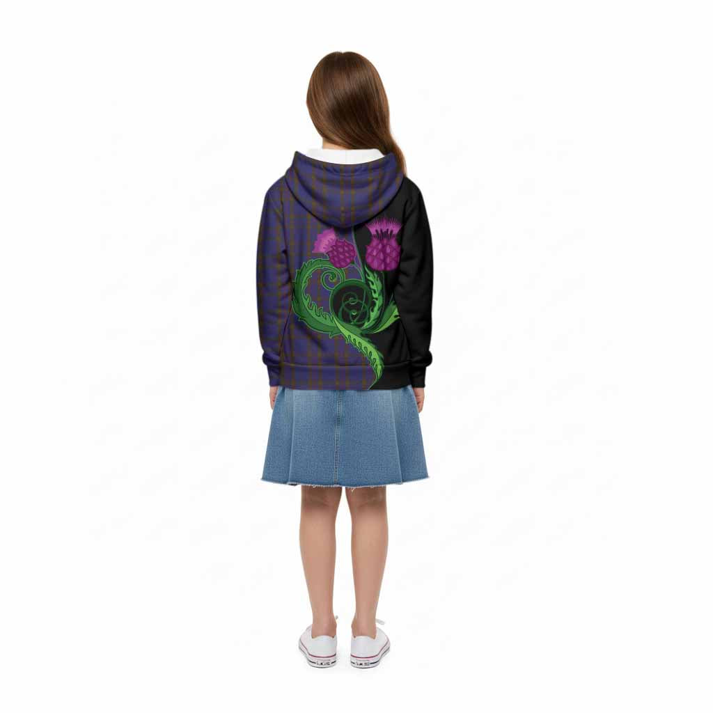 Elliot Tartan Kid Hoodie Traditional Scottish Thistle