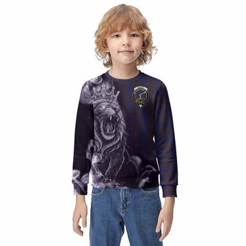 Elliot Tartan Kid Knitted Sweatshirt Roaring Lion Heritage