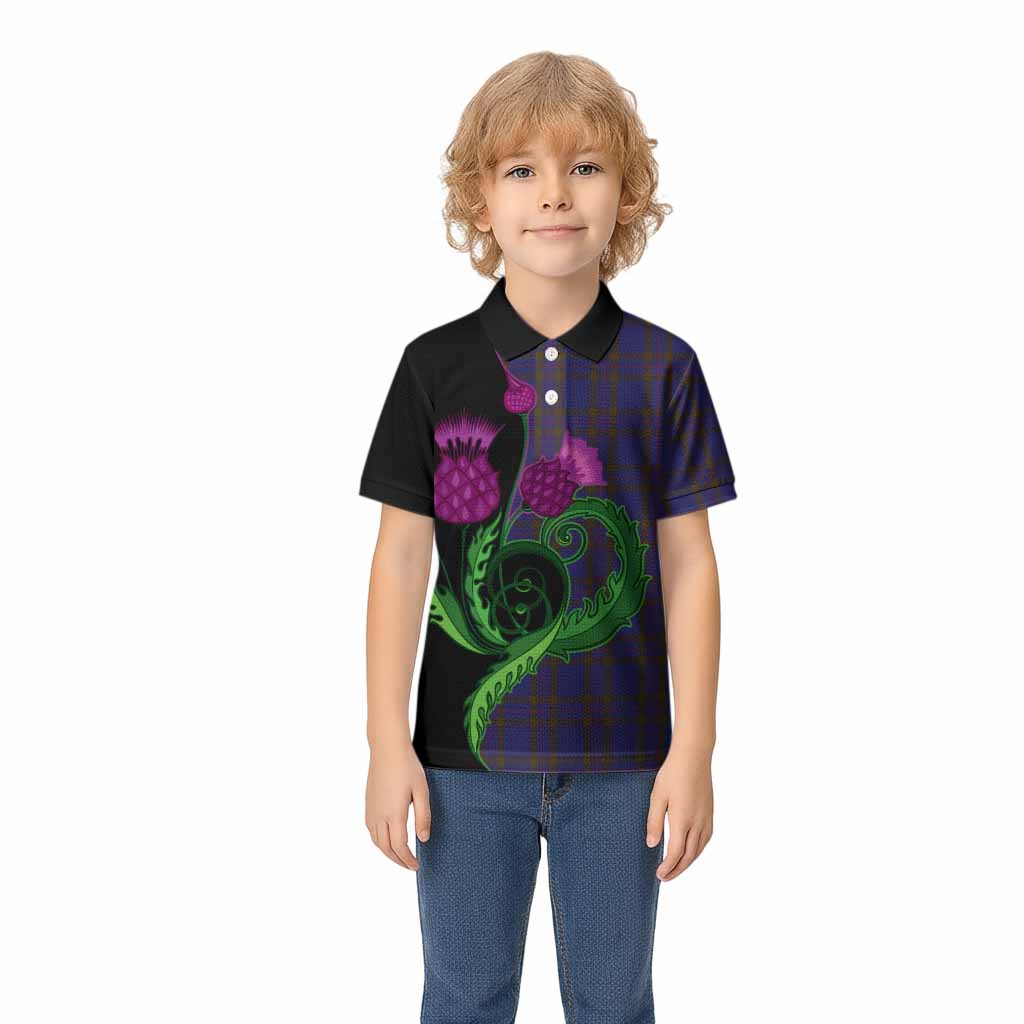 Elliot Tartan Kid Polo Shirt Traditional Scottish Thistle