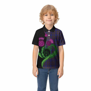 Elliot Tartan Kid Polo Shirt Traditional Scottish Thistle