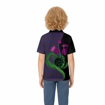 Elliot Tartan Kid Polo Shirt Traditional Scottish Thistle