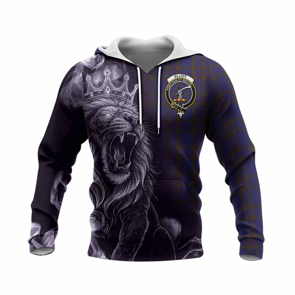 Elliot Tartan Knitted Hoodie Roaring Lion Heritage