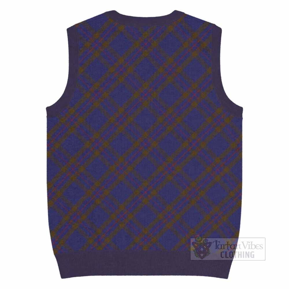 Elliot Tartan  Knitted V-Neck Vest Cross Style
