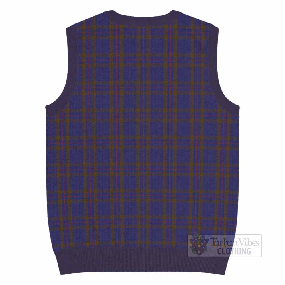 Elliot Tartan Knitted V-Neck Vest with Family Crest - Tartan Vibes Clothing