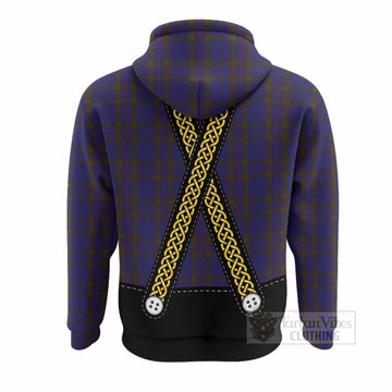 Elliot Tartan Lederhosen Costume Hoodie Scotland Celtic Knot Motif
