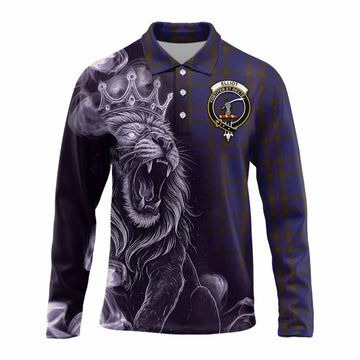 Elliot Tartan Long Sleeve Polo Shirt Roaring Lion Heritage