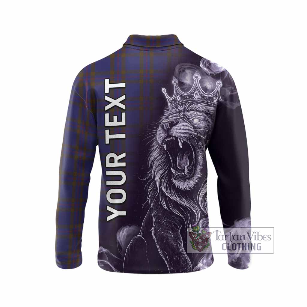 Elliot Tartan Long Sleeve Polo Shirt Roaring Lion Heritage