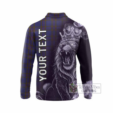 Elliot Tartan Long Sleeve Polo Shirt Roaring Lion Heritage