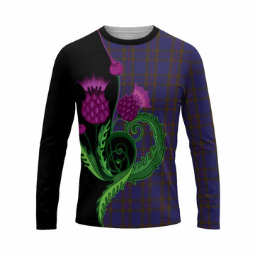 Elliot Tartan Long Sleeve T-Shirt Traditional Scottish Thistle