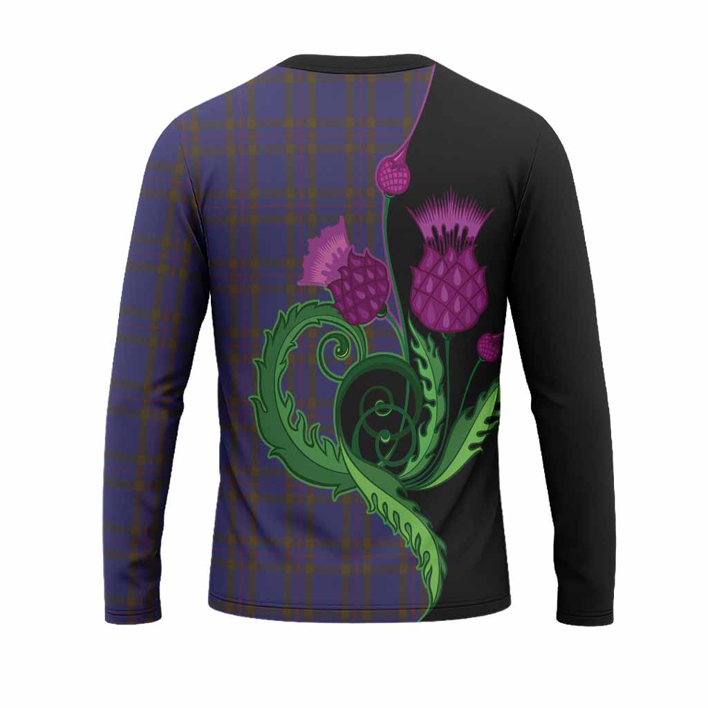 Elliot Tartan Long Sleeve T-Shirt Traditional Scottish Thistle