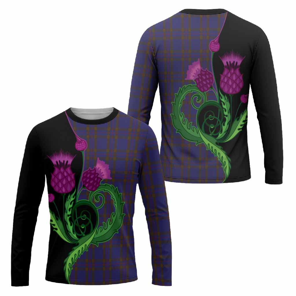 Elliot Tartan Long Sleeve T-Shirt Traditional Scottish Thistle