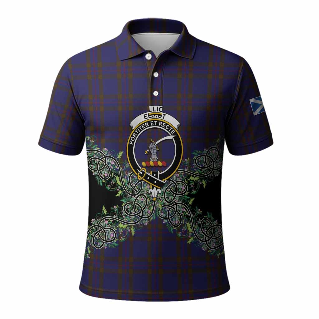 Elliot Tartan Polo Shirt Thistle Scottish Spirit