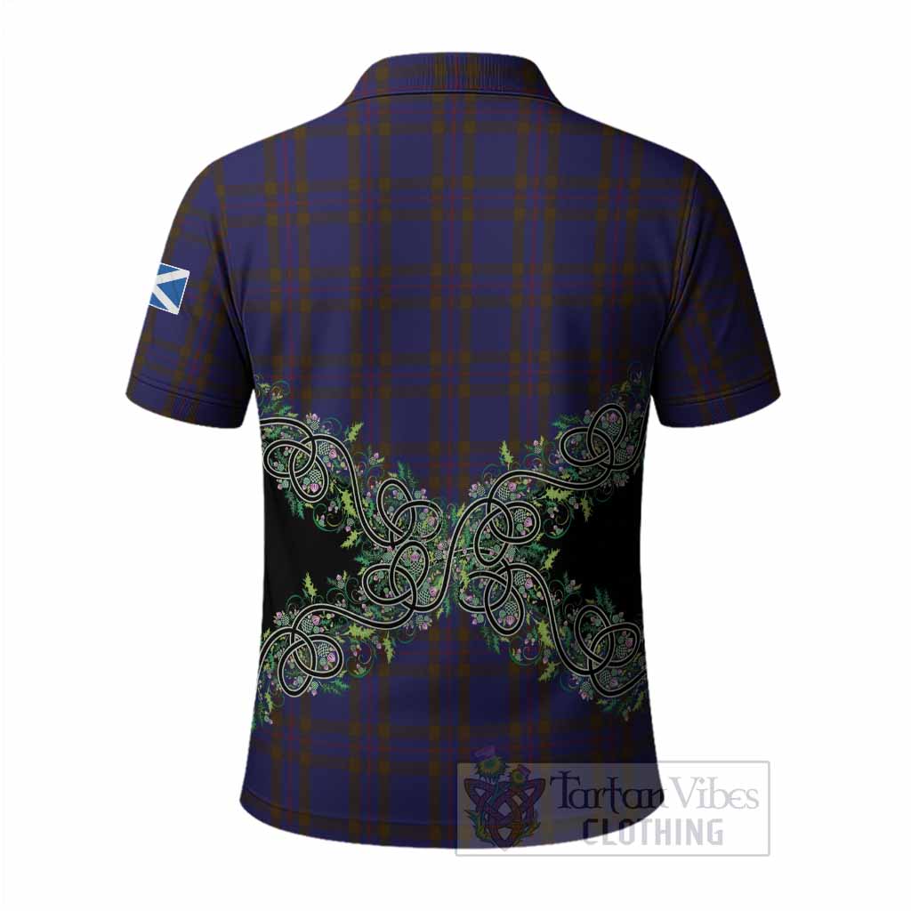 Elliot Tartan Polo Shirt Thistle Scottish Spirit