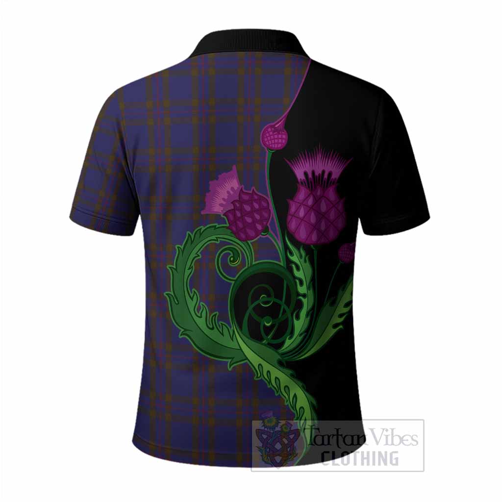 Elliot Tartan Polo Shirt Traditional Scottish Thistle