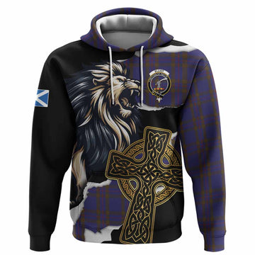 Elliot Tartan Scottish Hoodie Lion Celtic Heritage