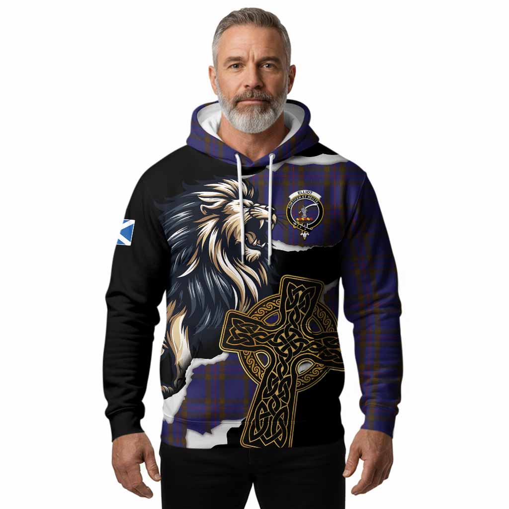 Elliot Tartan Scottish Hoodie Lion Celtic Heritage