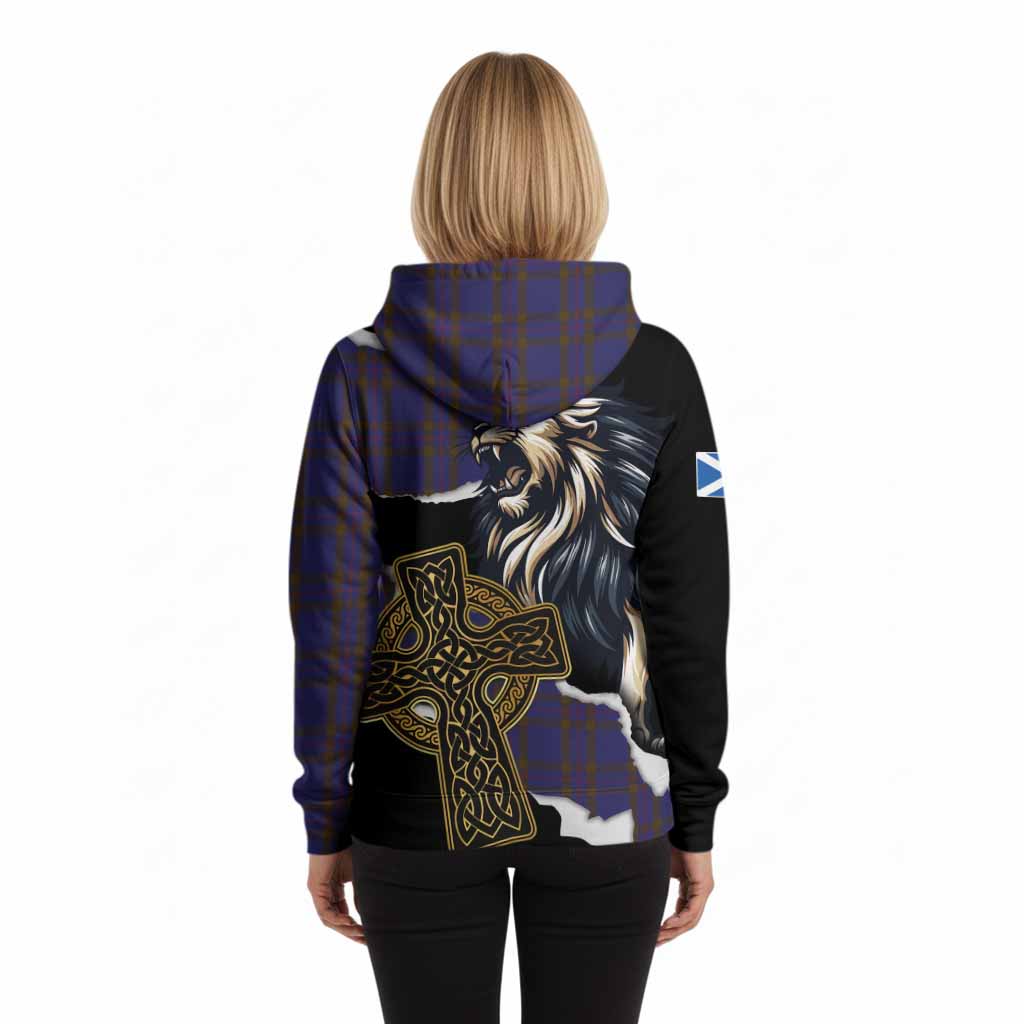 Elliot Tartan Scottish Hoodie Lion Celtic Heritage