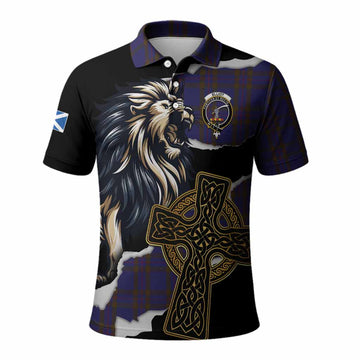 Elliot Tartan Scottish Polo Shirt Lion Celtic Heritage