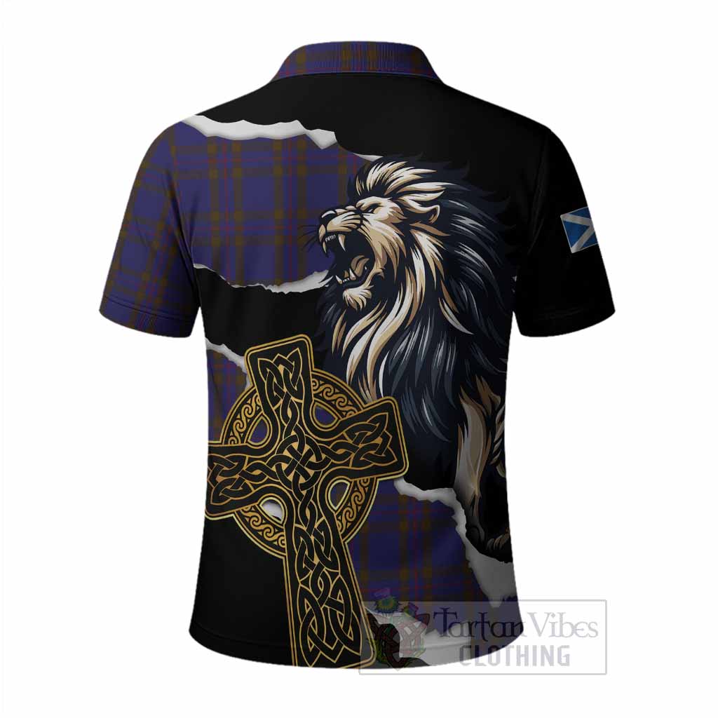 Elliot Tartan Scottish Polo Shirt Lion Celtic Heritage