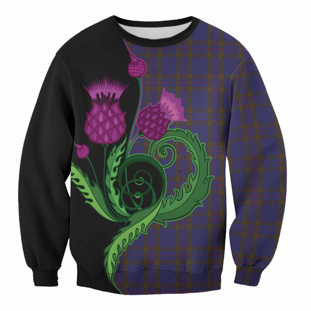 Elliot Tartan Sweatshirt Traditional Scottish Thistle