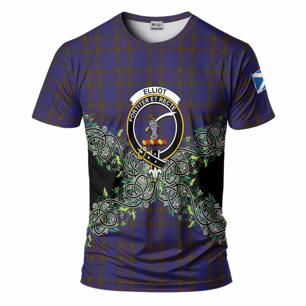 Elliot Tartan T-Shirt Thistle Scottish Spirit