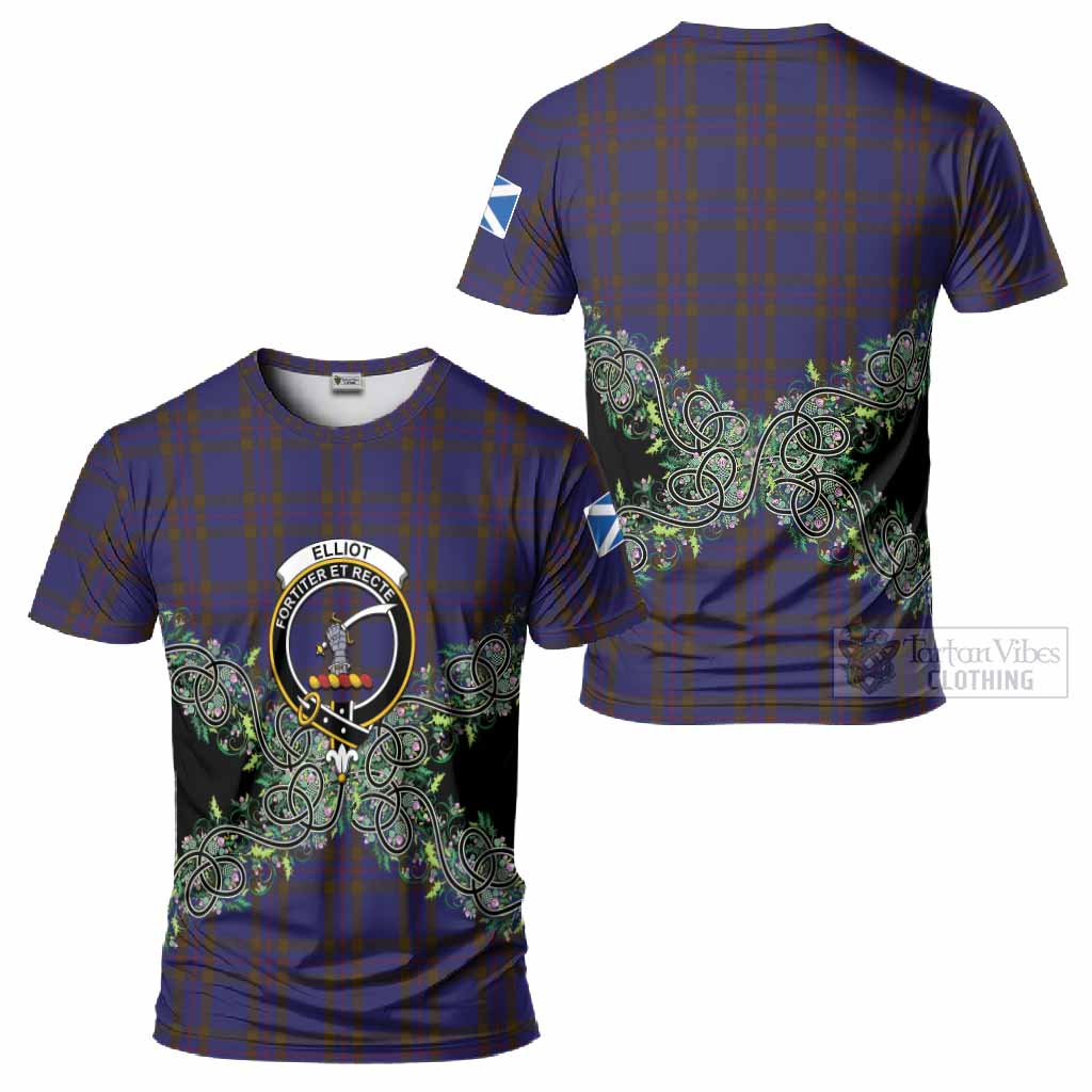 Elliot Tartan T-Shirt Thistle Scottish Spirit