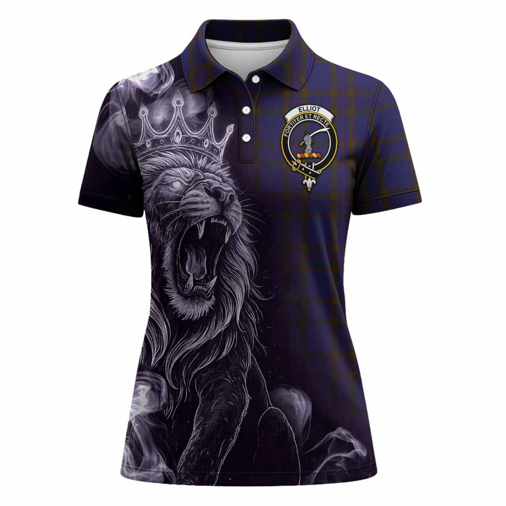 Elliot Tartan Women Polo Shirt Roaring Lion Heritage