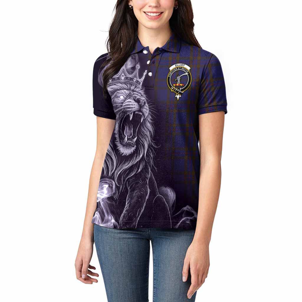 Elliot Tartan Women Polo Shirt Roaring Lion Heritage