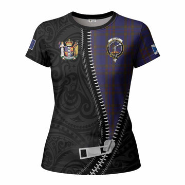 Elliot Tartan Women T shirt New Zealand Pattern Unique Zipper Stylized