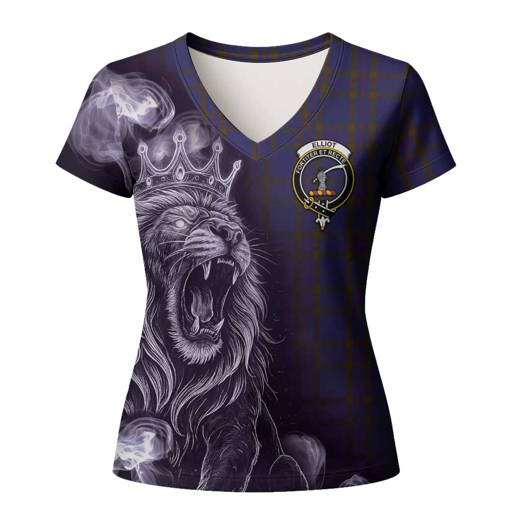 Elliot Tartan Women T shirt Roaring Lion Heritage