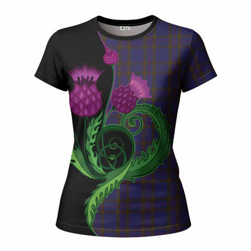 Elliot Tartan Women T shirt Traditional Scottish Thistle
