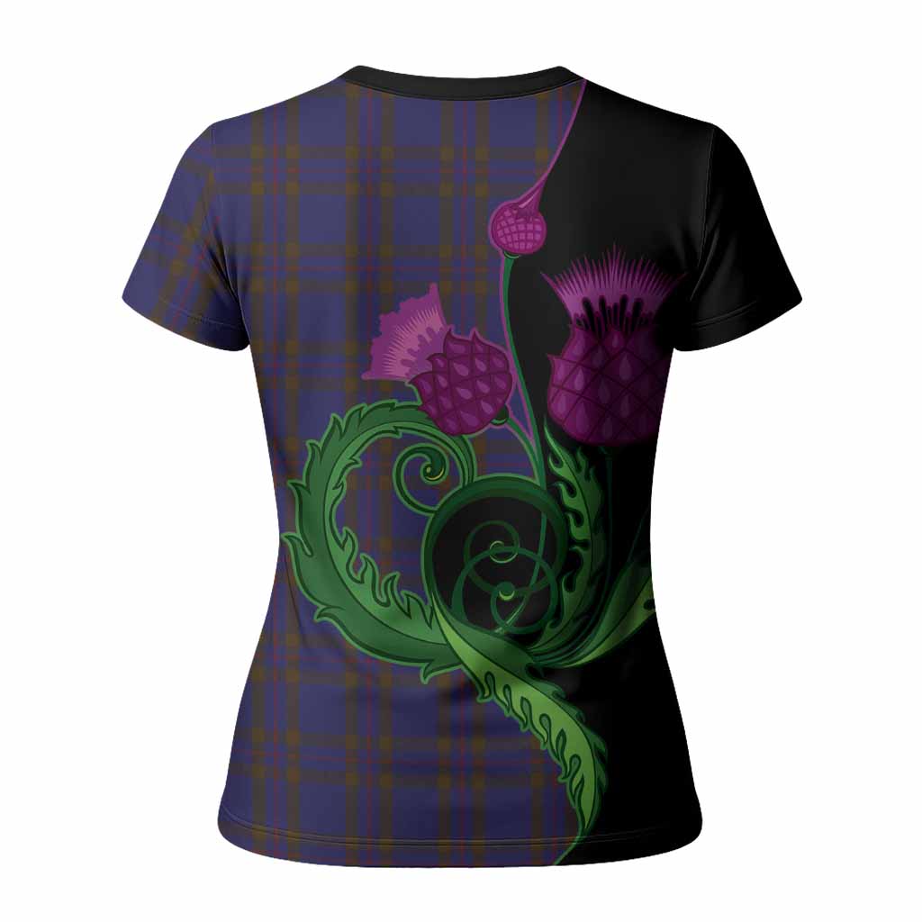 Elliot Tartan Women T shirt Traditional Scottish Thistle