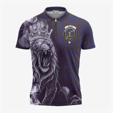 Elliot Tartan Zipper Polo Shirt Roaring Lion Heritage